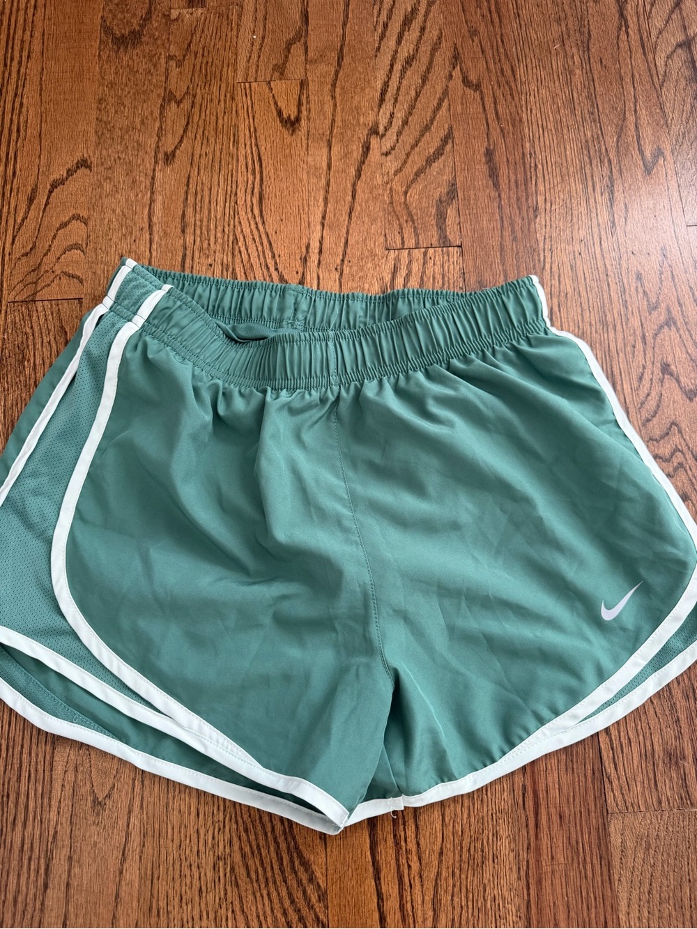 Nike light green Women's Athletic Running Shorts, Size S